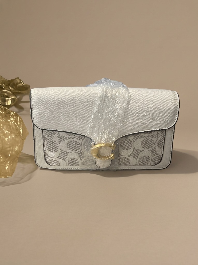 White C-Monogram Crossbody Bag