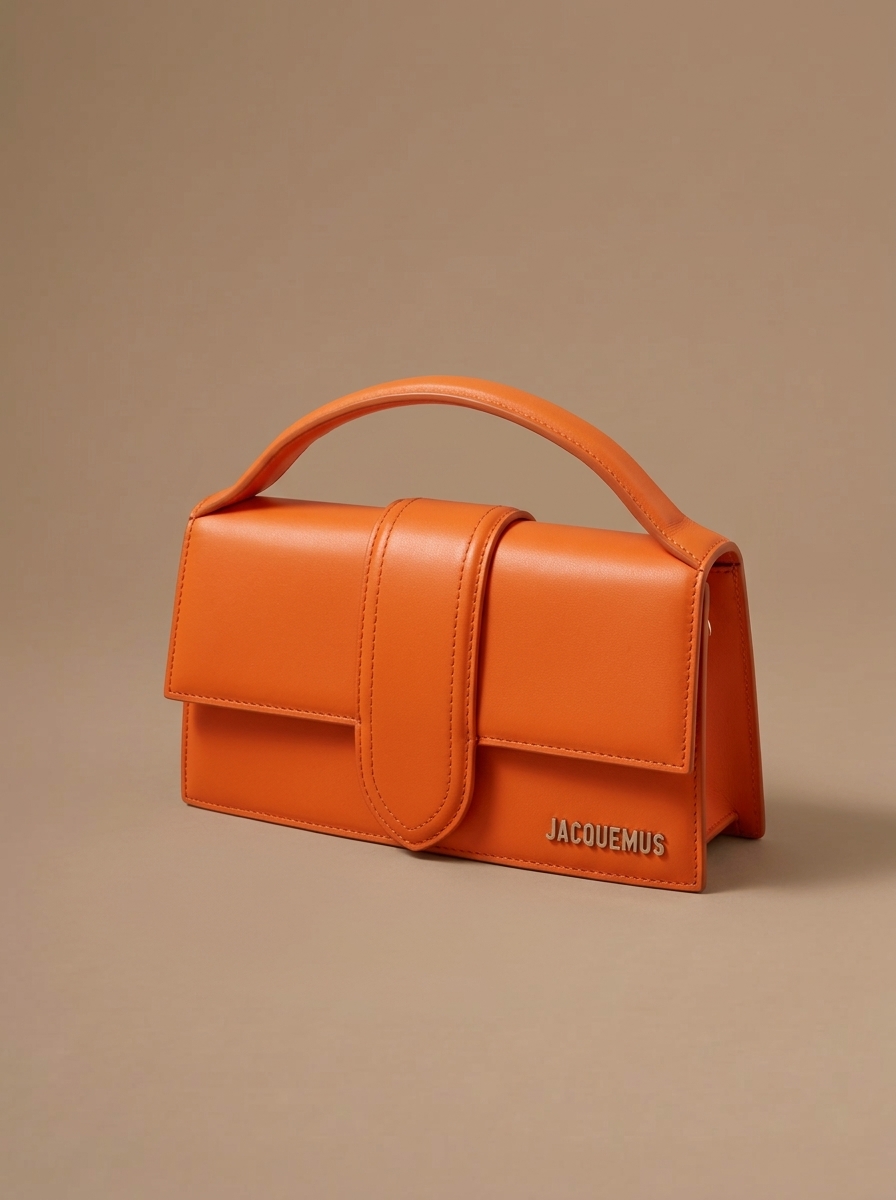 Orange Mini Structured Bag