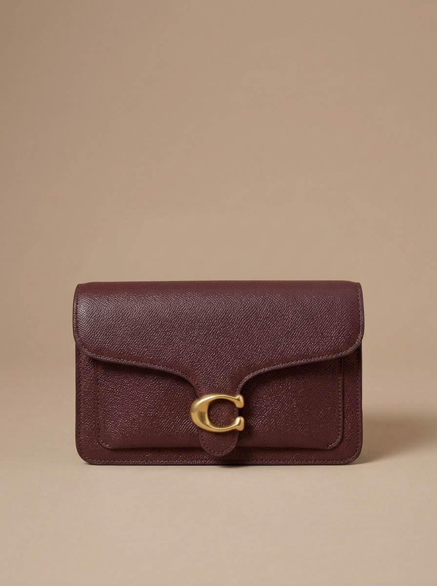Burgundy Structured Crossbody