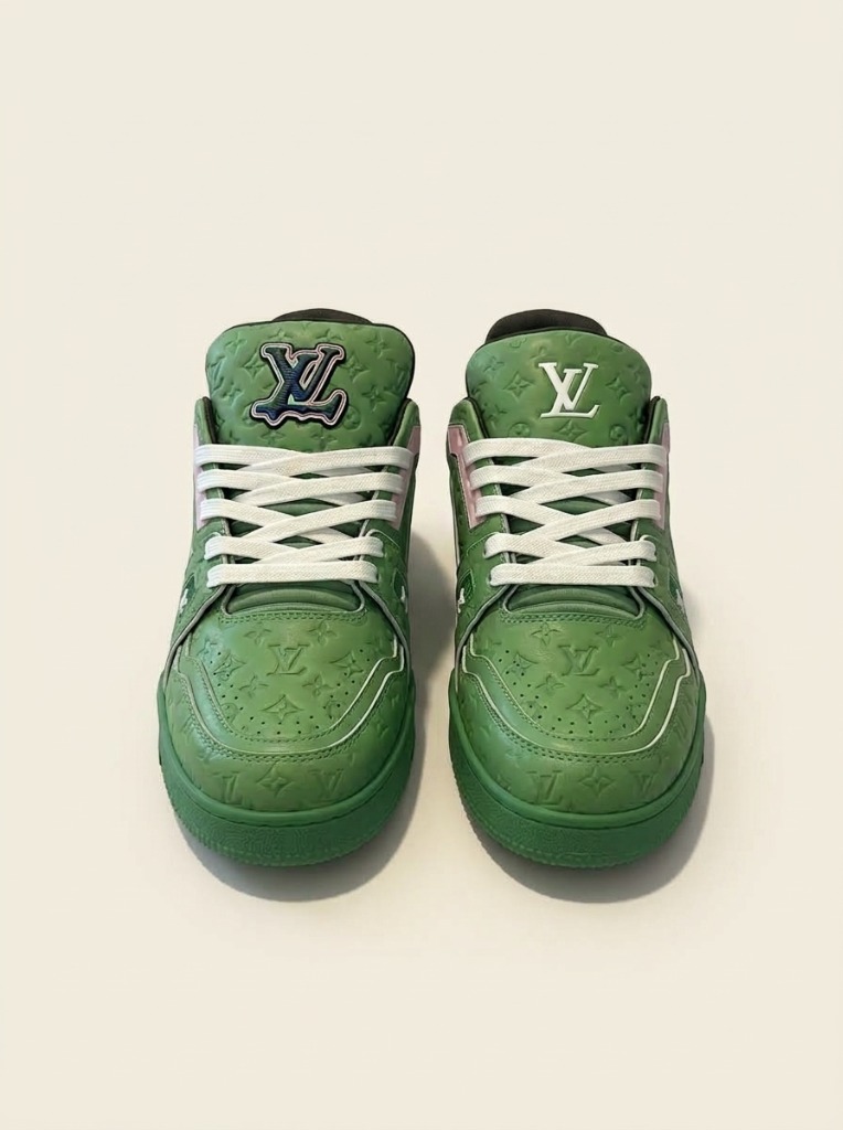 LV Trainer Sneaker Green (Front)