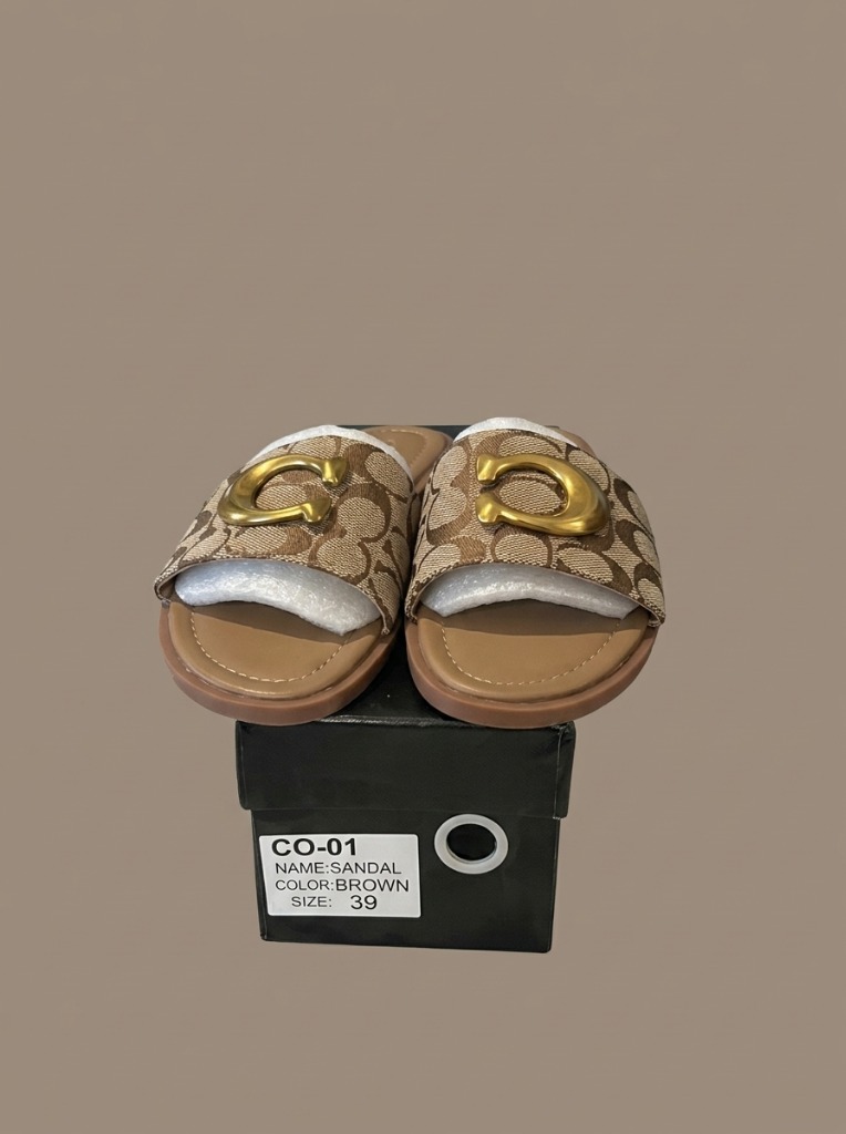 Coach Signature Slide Sandals