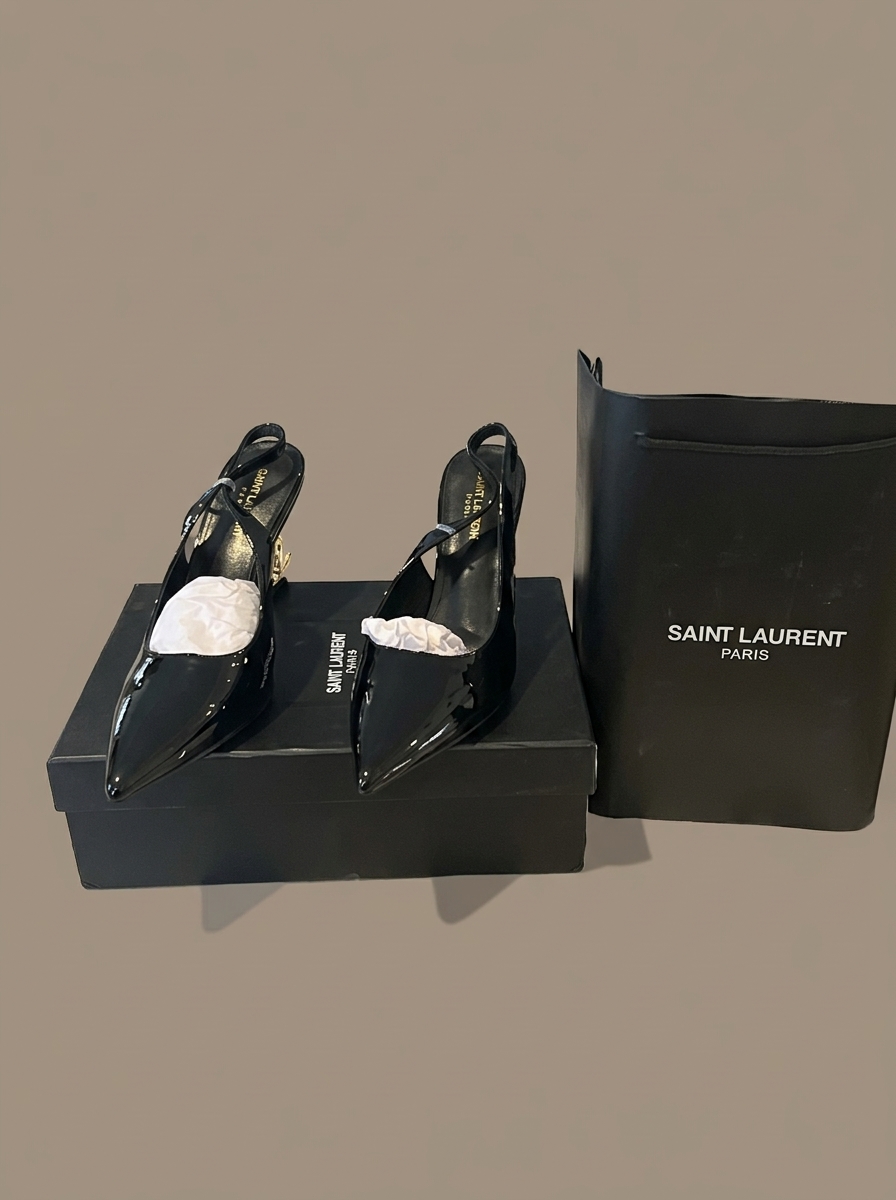 Saint Laurent Patent Slingback Pumps
